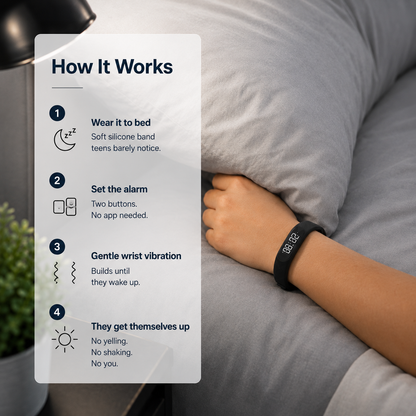 Rise Band 2.0 — The Vibrating Alarm That Actually Wakes Teens
