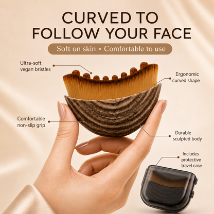 Romae | Velvet Sculpt- Contour & Lymphatic Drainage Brush