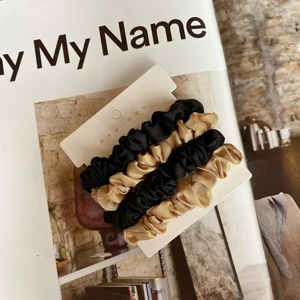 4 Pack of Satin Scrunchies
