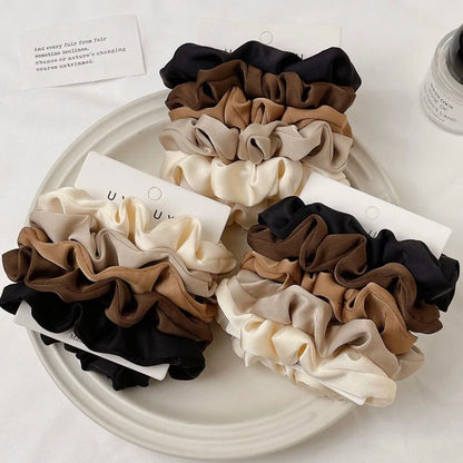 4 Pack of Satin Scrunchies