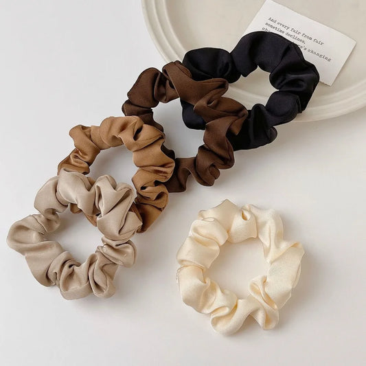 4 Pack of Satin Scrunchies