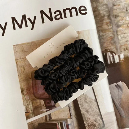 4 Pack of Satin Scrunchies