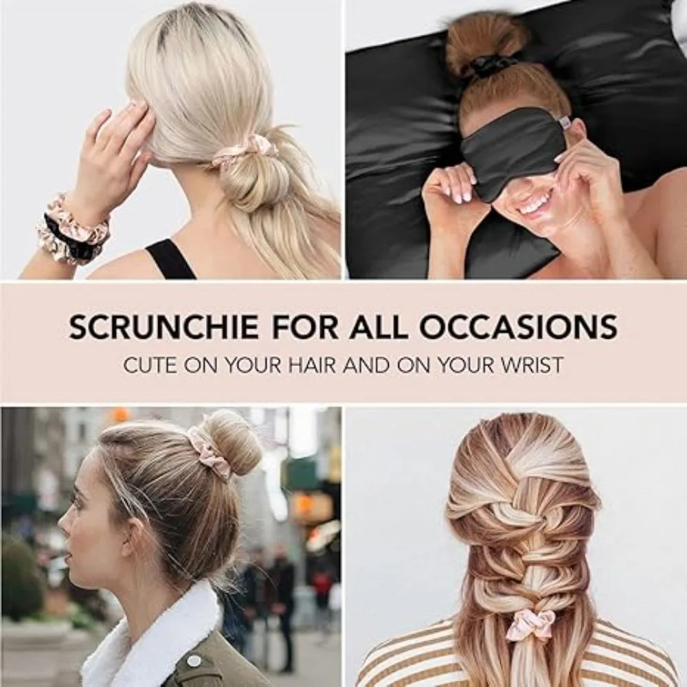4 Pack of Satin Scrunchies