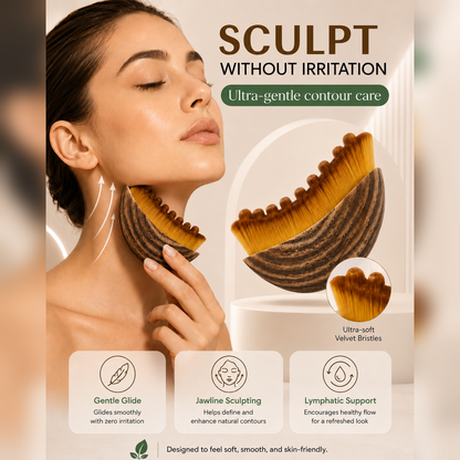 Romae | Velvet Sculpt- Contour & Lymphatic Drainage Brush